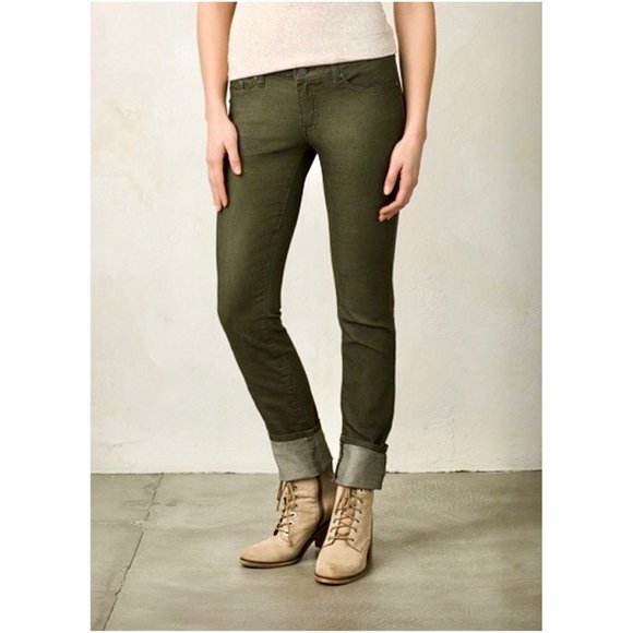 Prana Kara Jeans Cargo Green Size 26 - Picture 3 of 9